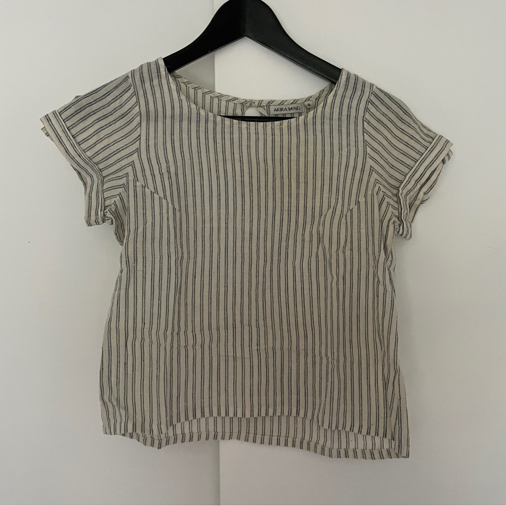 Akira Ming Cotton Crop Blouse, Size S